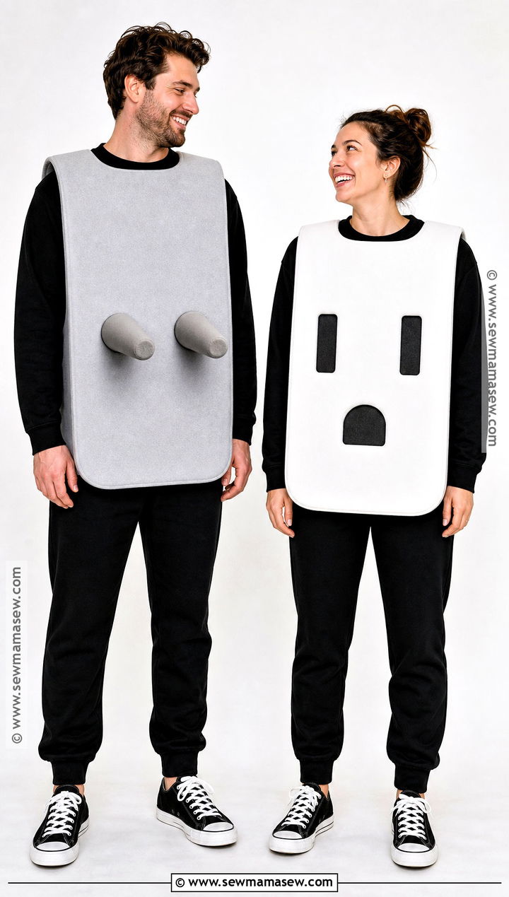 Plug And Socket Couple Costume - 40 iconic halloween costumes for couples