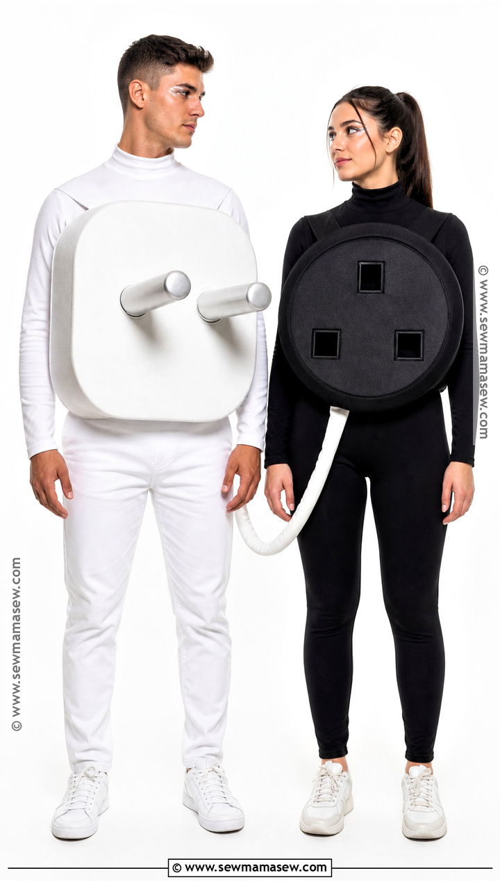 Plug And Socket Couple Costume - 45 clever halloween costumes