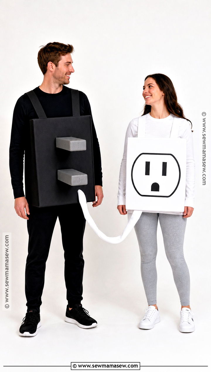 Plug And Socket Couples Costume - 40 creative couples costumes