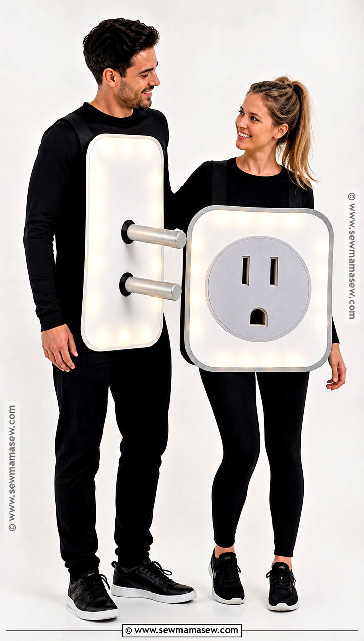 Plug And Socket Couples Costume - 35 fun couples costumes