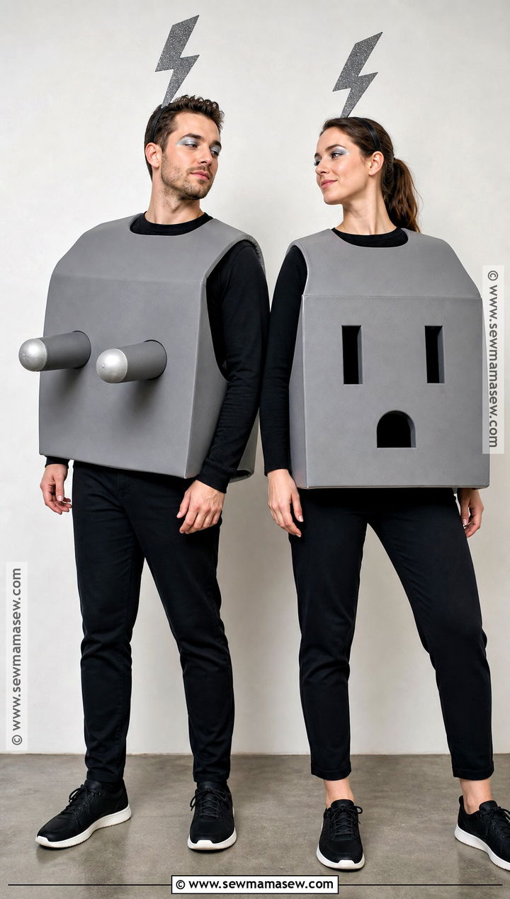 Plug And Socket Duo Costume - 40 costume halloween duo ideas
