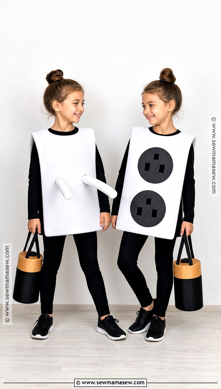 Plug And Socket Twin Costume - 35 twin costumes