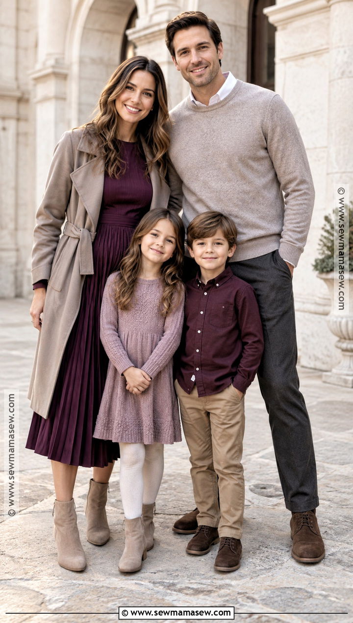 Plum And Taupe Family Fall Picture Outfit - 25 family fall pictures outfits