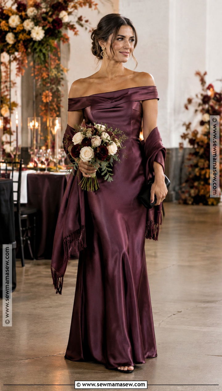 Plum Bridesmaid Dress - 20 bridesmaid dresses fall colors