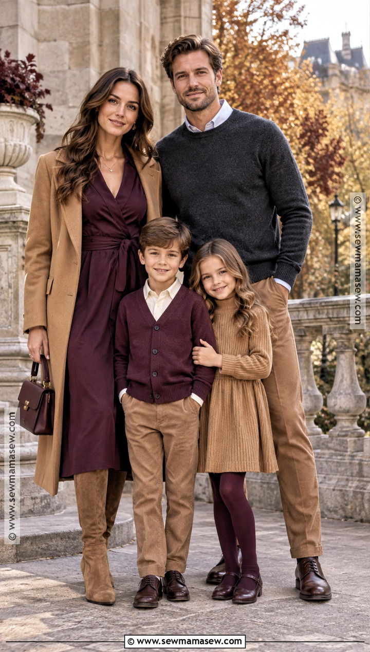 Plum Camel And Charcoal Family Photo Outfits - 15 family photos fall outfits color schemes
