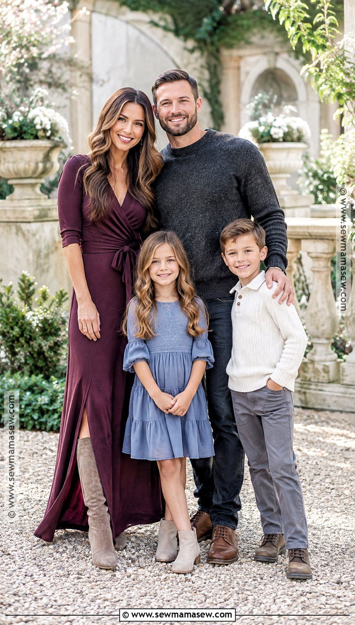 Plum Fall Family Picture Outfits - 15 colors to wear for fall family pictures ideas