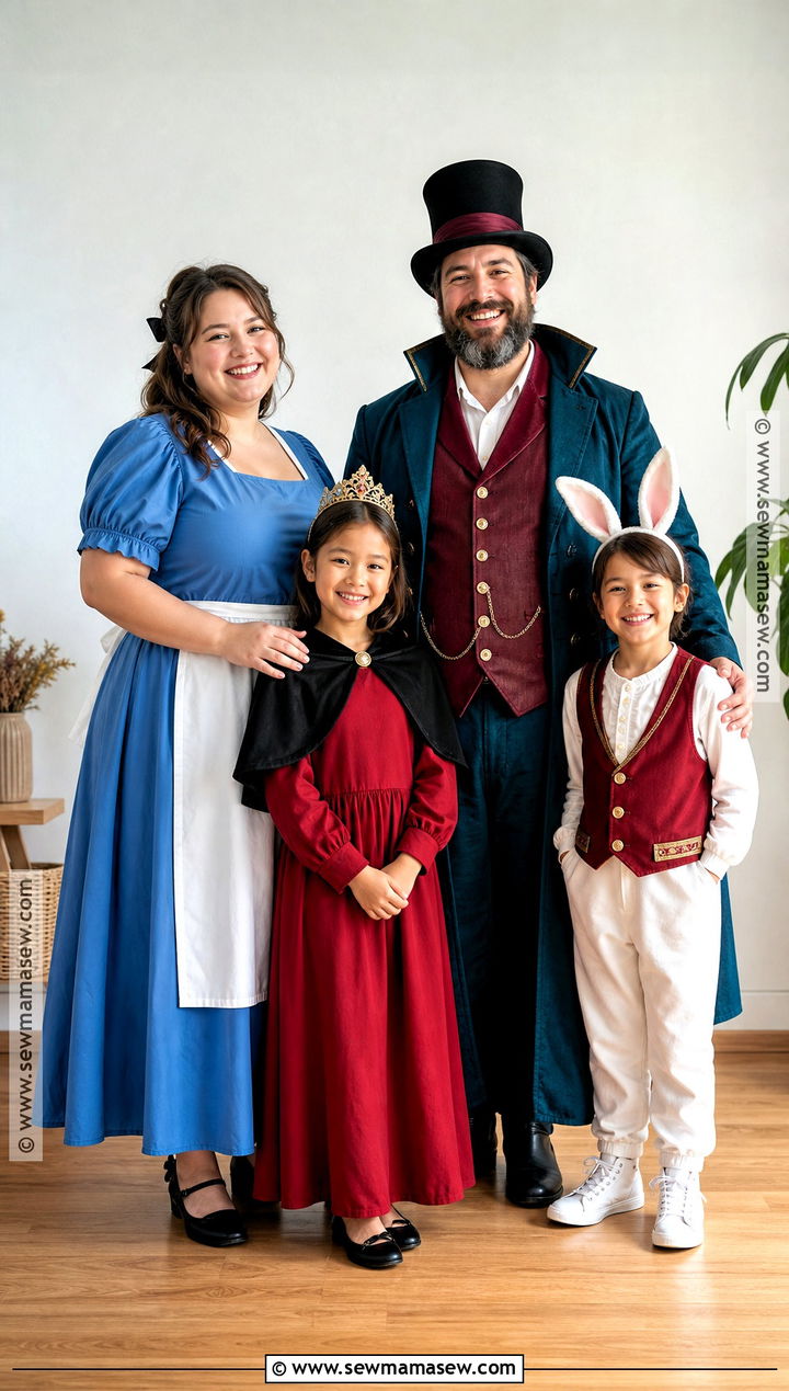 Plus Size Alice In Wonderland Family Costume - 30 alice in wonderland family costumes