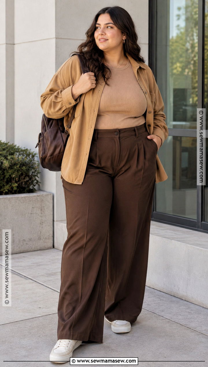 Plus Size Back To School Monochrome Outfit - 15 plus size outfits back to school