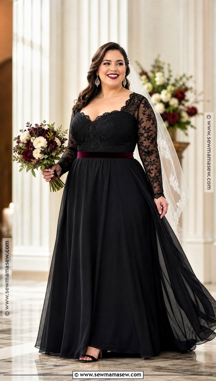 Plus Size Black Halloween Wedding Dress - 30 halloween wedding dresses