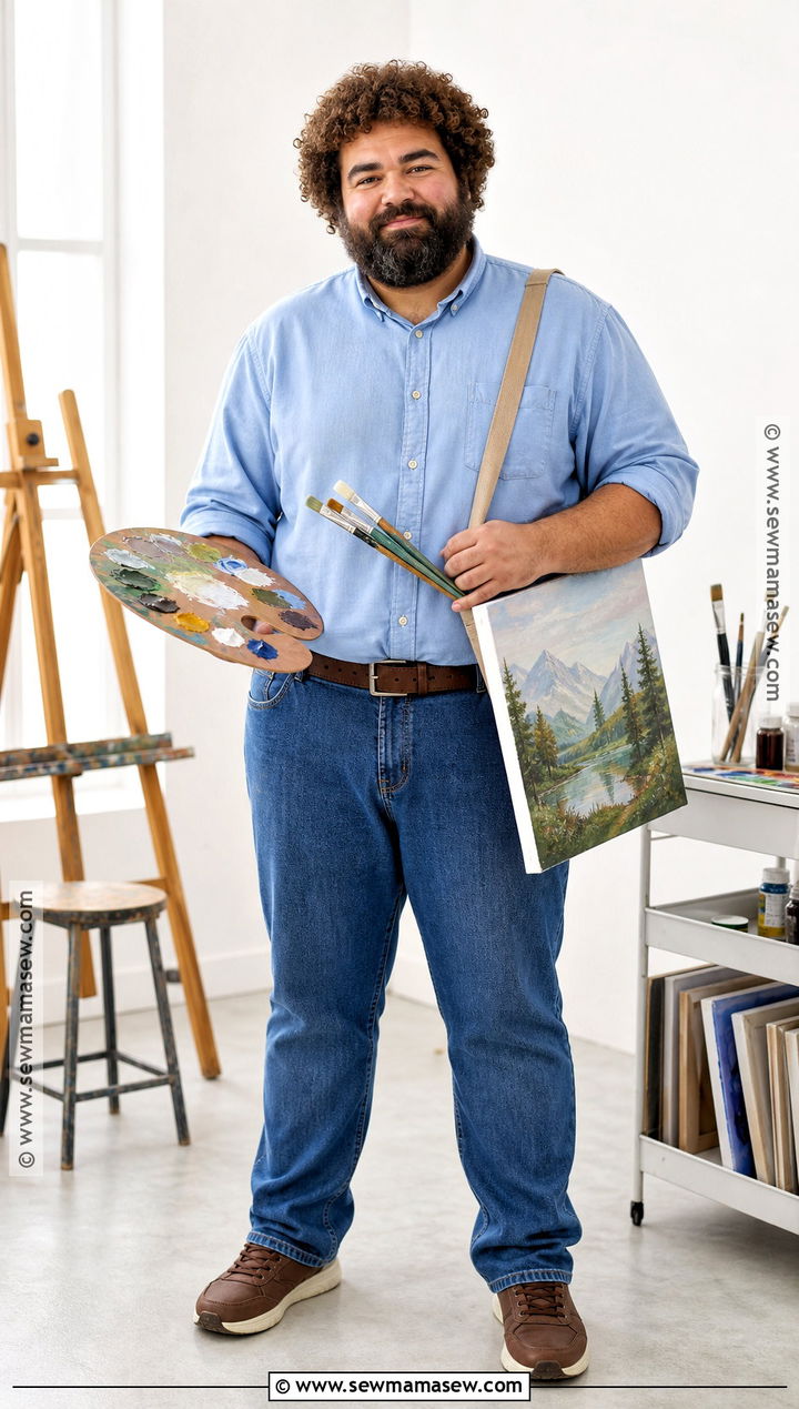 Plus Size Bob Ross Costume - 35 bob ross costume ideas
