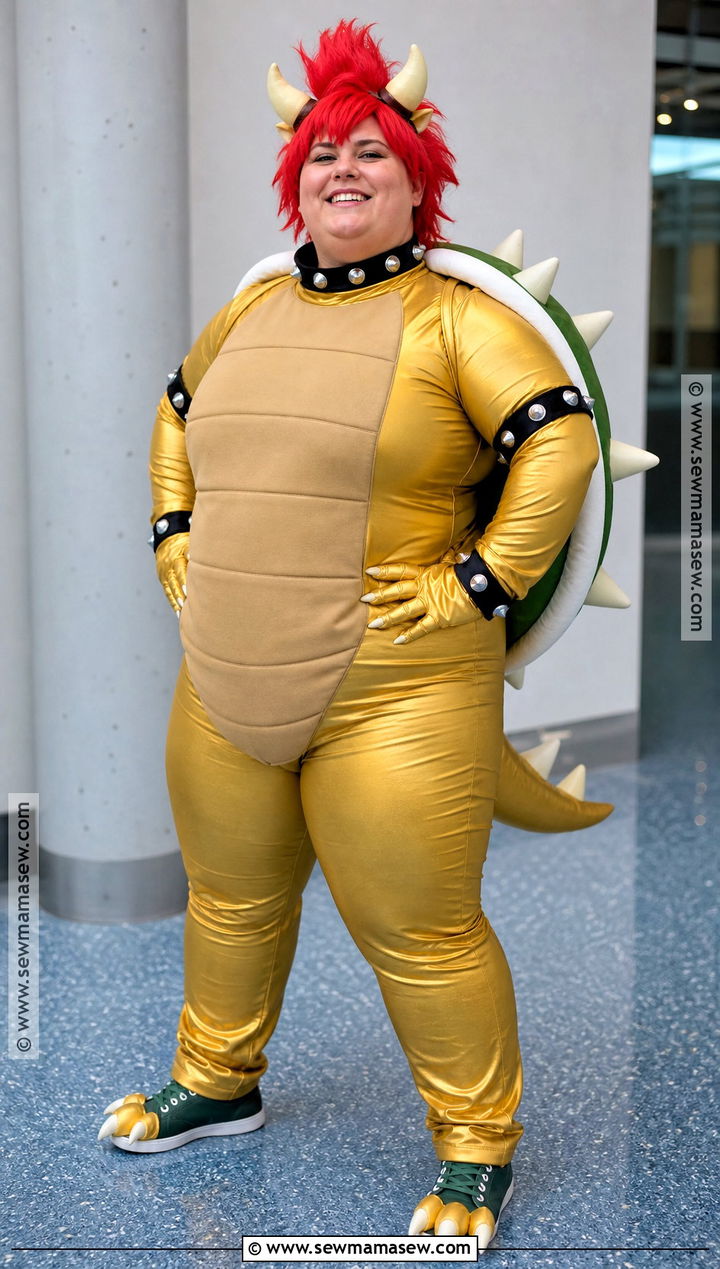 Plus Size Bowser Cosplay With Jumpsuit - 30 bowser cosplay ideas