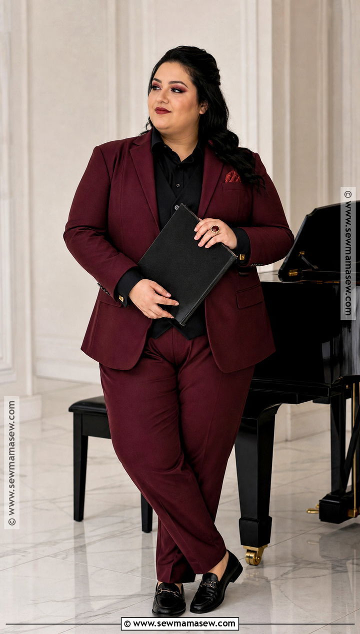 Plus Size Burgundy Suit Lucifer Costume - 30 Lucifer Costume Ideas