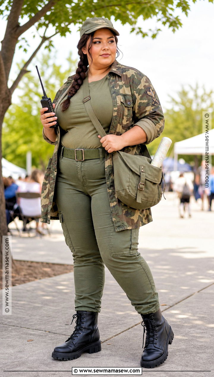 Plus Size Camouflage Military Costume - 35 military costume ideas