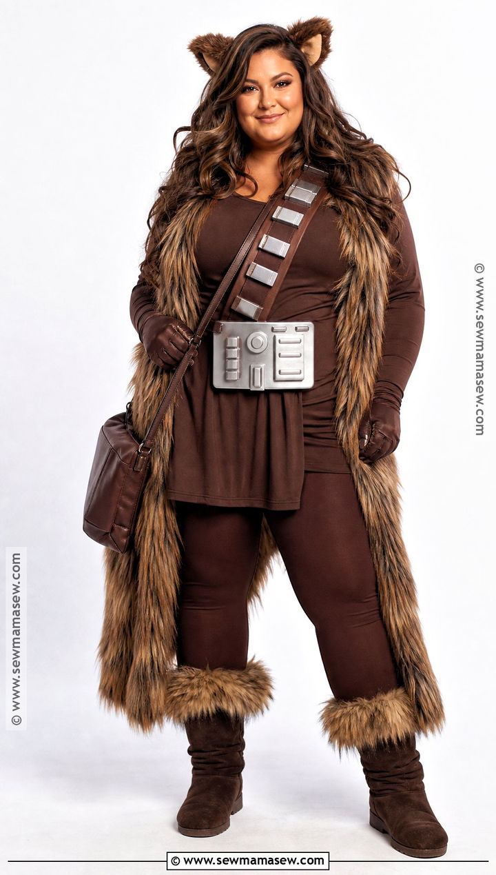 Plus Size Chewbacca Costume With Fur Vest - 30 chewbacca costume ideas for women