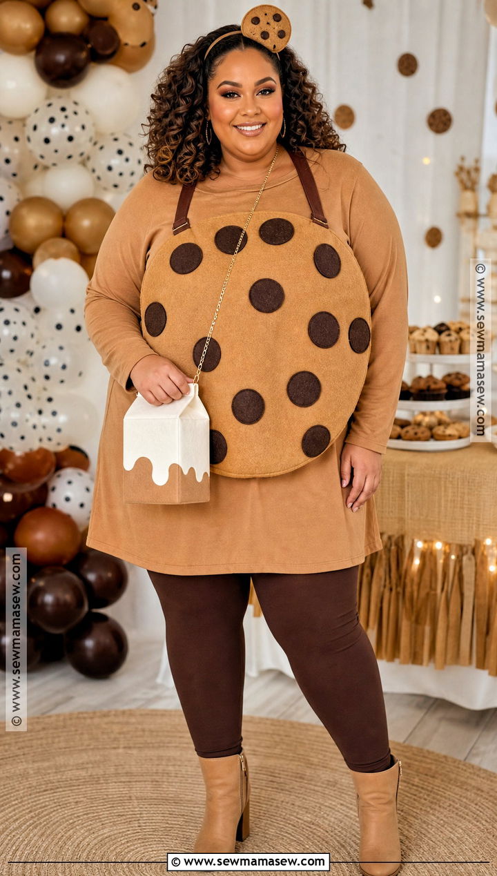 Plus Size Chocolate Chip Cookie Costume - 35 Cookie Costume Ideas