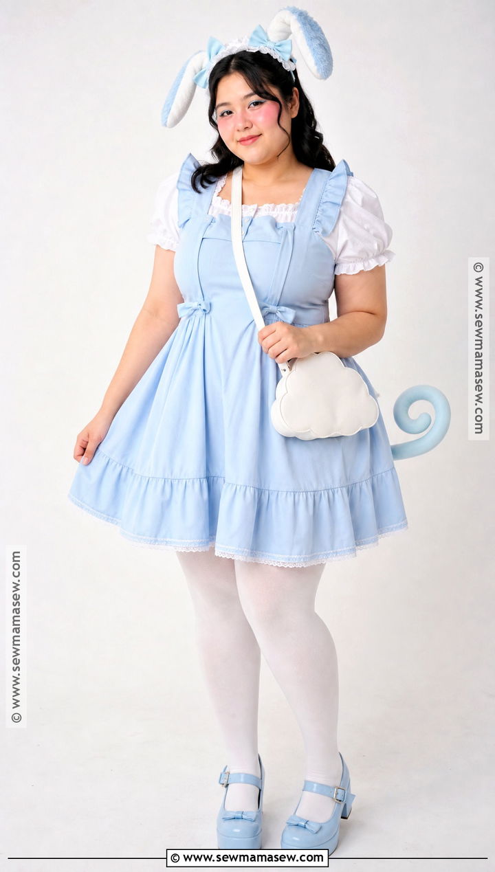 Plus Size Cinnamoroll Costume With Pinafore Dress - 30 cinnamoroll costume ideas