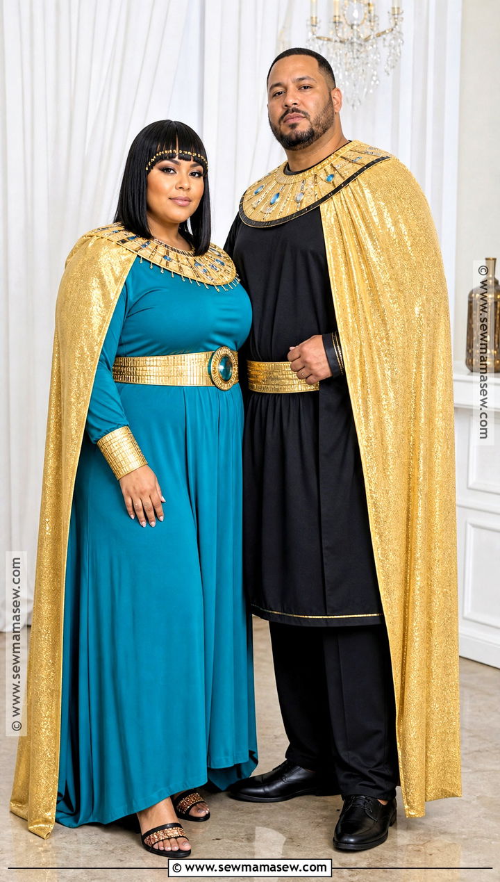 Plus Size Cleopatra Royal Couple Costume - 30 cleopatra couple costume ideas