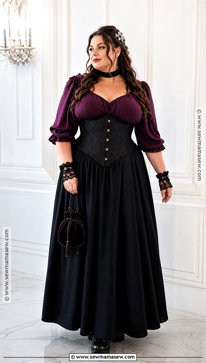 Plus Size Corset Skirt Vampire Ball Outfit - 30 vampire ball outfit ideas