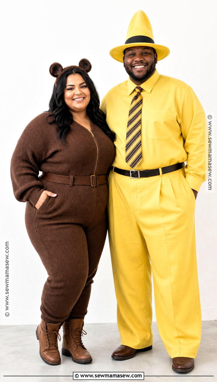 Plus Size Curious George Couple Costume - 35 curious george couple costume ideas