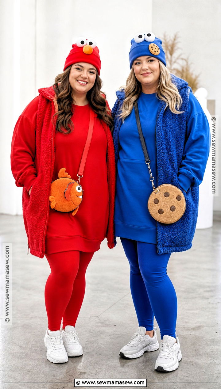 Plus Size Elmo And Cookie Monster Costume - 40 elmo and cookie monster costumes