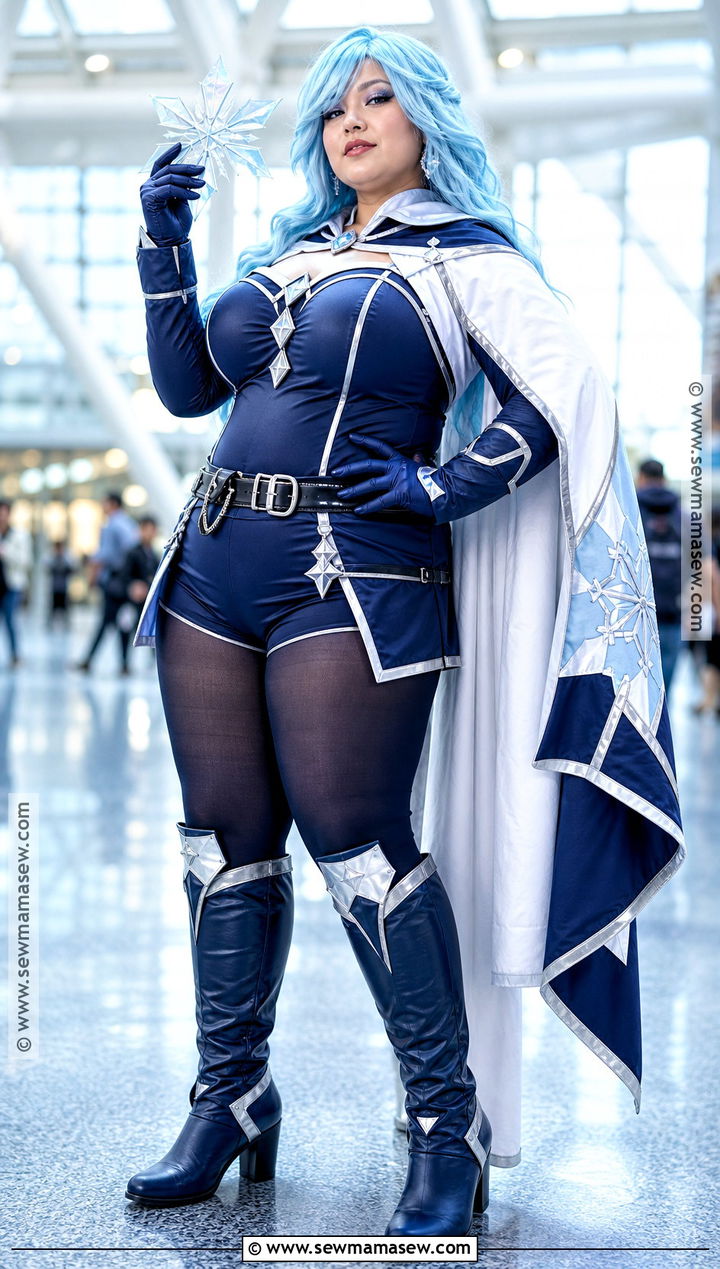 Plus Size Eula Cosplay With Custom Cape - 30 eula cosplay ideas