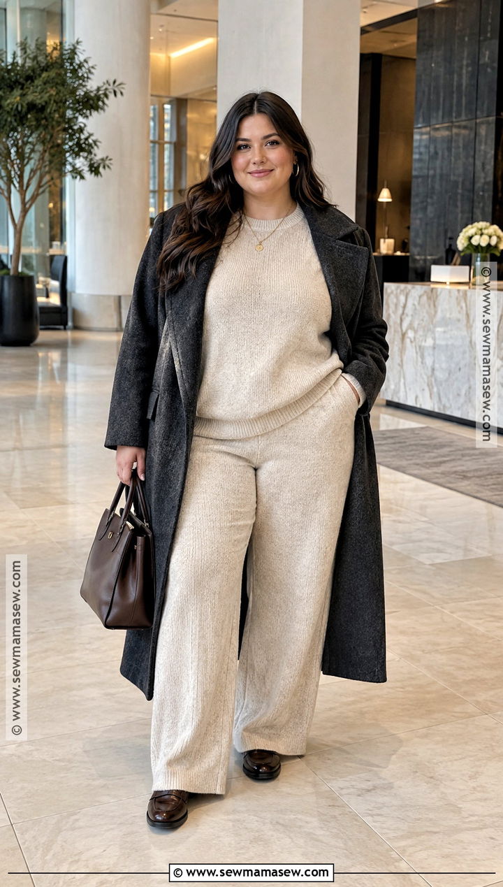 Plus Size Fall Knit Set Outfit - 25 plus size outfits for fall