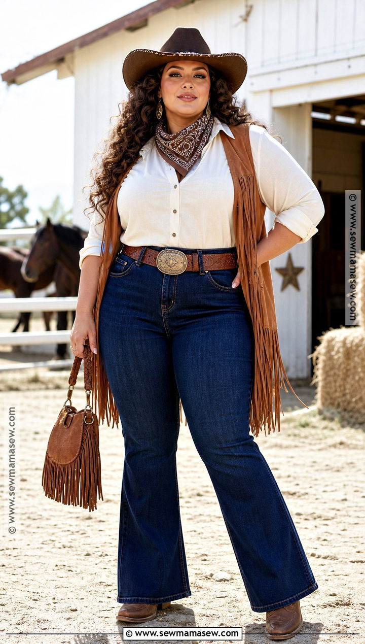 Plus Size Fringe Cowboy Costume - 35 cowboy costume women's ideas