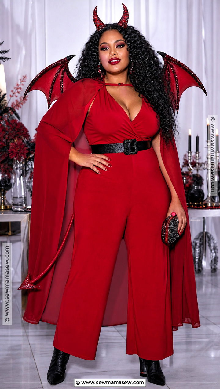 Plus Size Glam Red Devil Costume - 30 Red Devil Halloween Costume Ideas