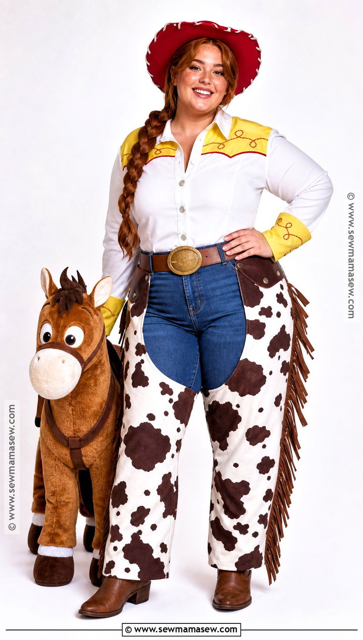 Plus Size Jessie Costume With Stretch Jeans - 30 jessie toy story halloween costume ideas