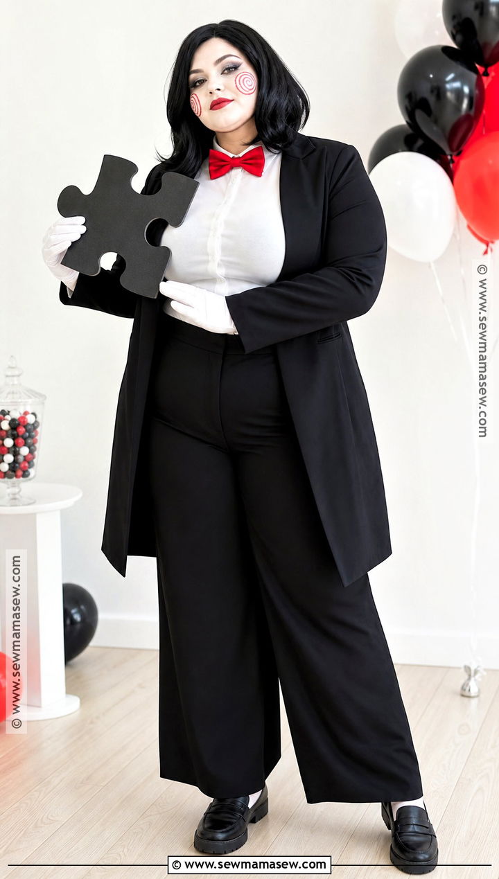 Plus Size Jigsaw Costume With Tuxedo Jacket - 40 jigsaw costume ideas for women