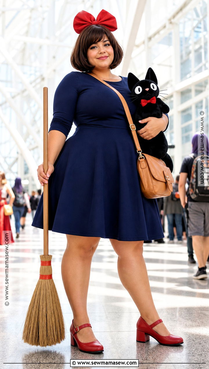Plus Size Kiki Cosplay With Fit And Flare Dress - 30 kiki's delivery service cosplay ideas