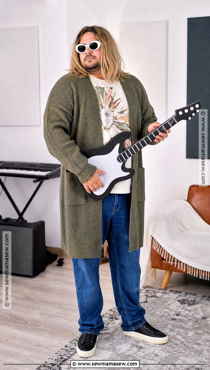 Plus Size Kurt Cobain Costume - 30 kurt cobain costume ideas