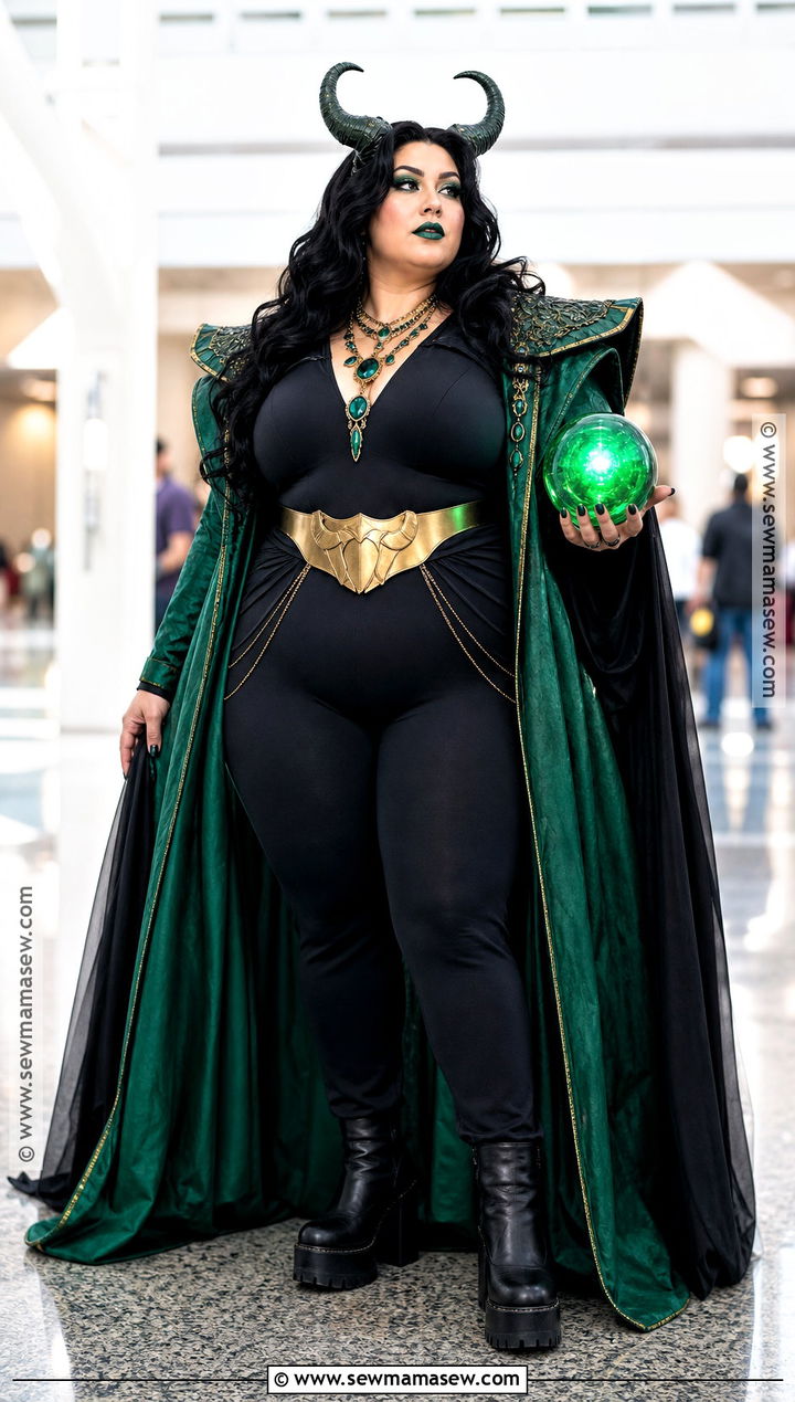 Plus Size Lady Loki Cosplay With Long Green Coat - 30 lady loki cosplay ideas