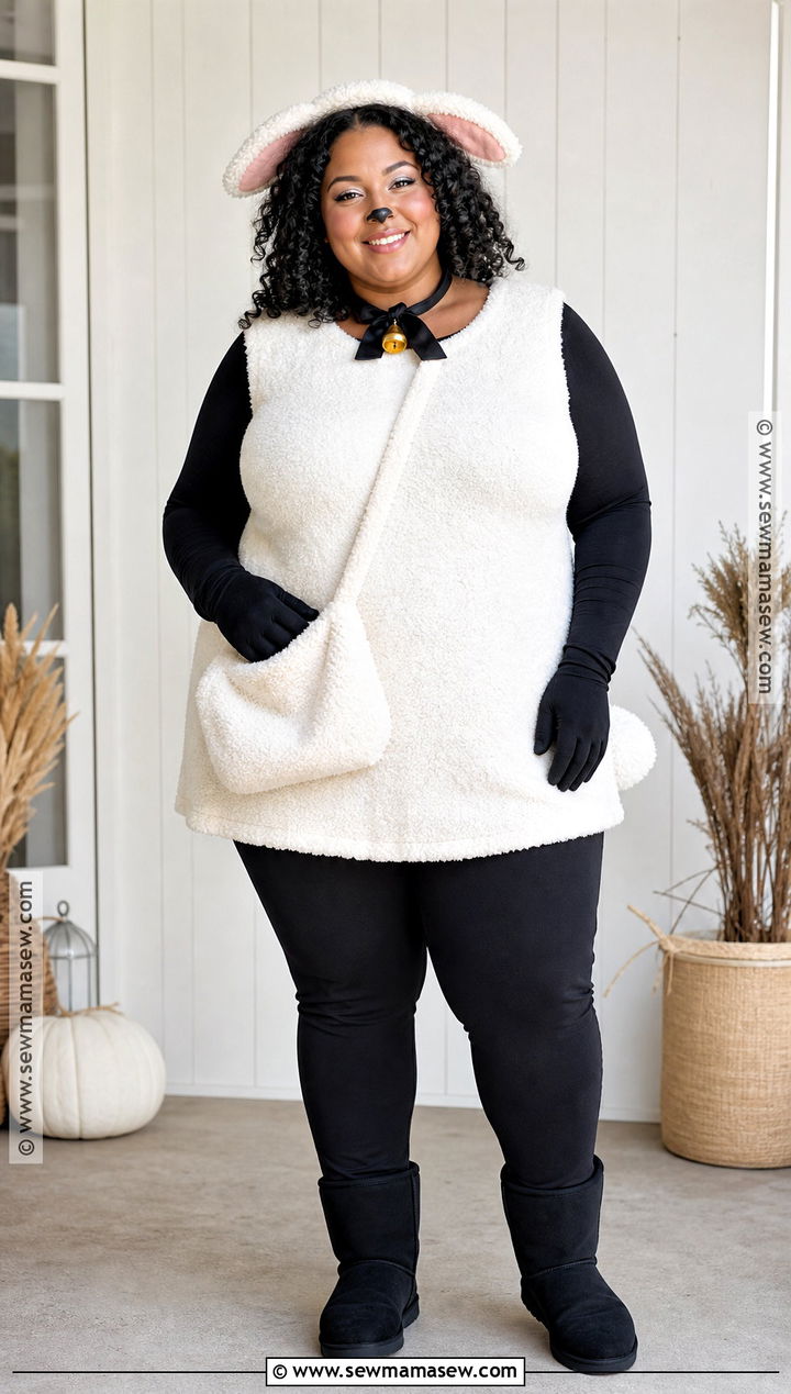 Plus Size Lamb Costume - 30 lamb halloween costume ideas