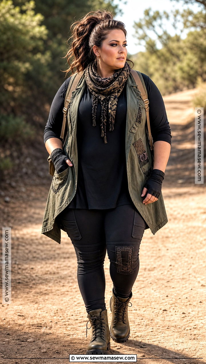 Plus Size Layered Zombie Apocalypse Outfit - 35 zombie apocalypse outfits for women