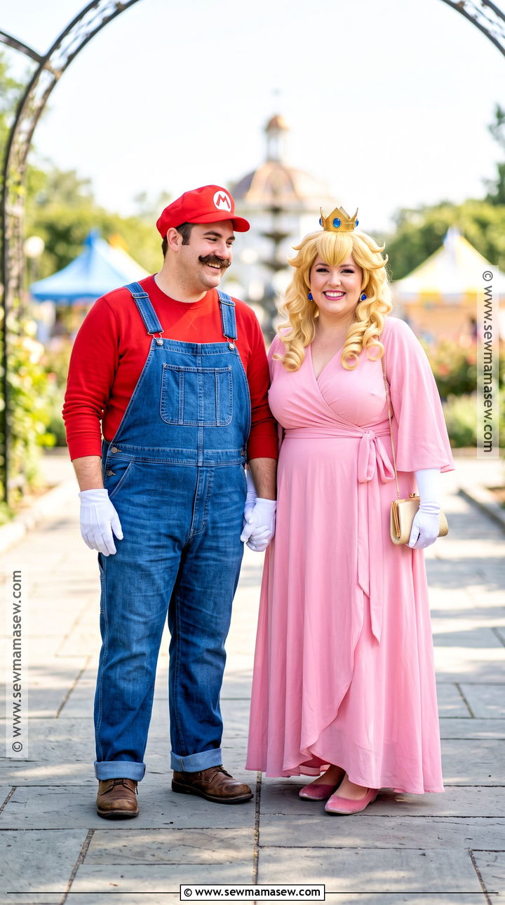 Plus Size Mario And Peach Couple Costume - 30 Mario And Peach Costumes for Couples