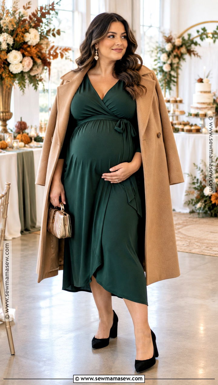 Plus Size Maternity Baby Shower Dress And Coat Outfit - 15 plus size maternity clothes fall