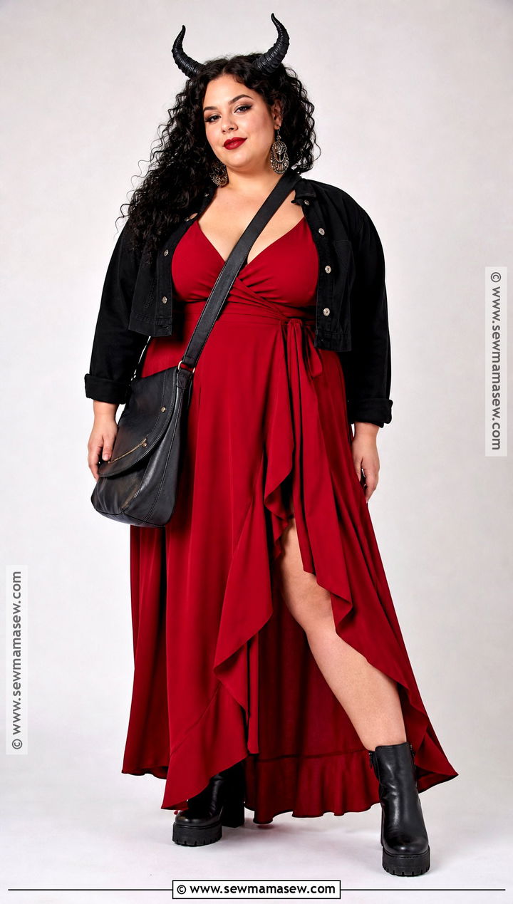 Plus Size Maxi Dress Demon Outfit - 35 demon outfit ideas