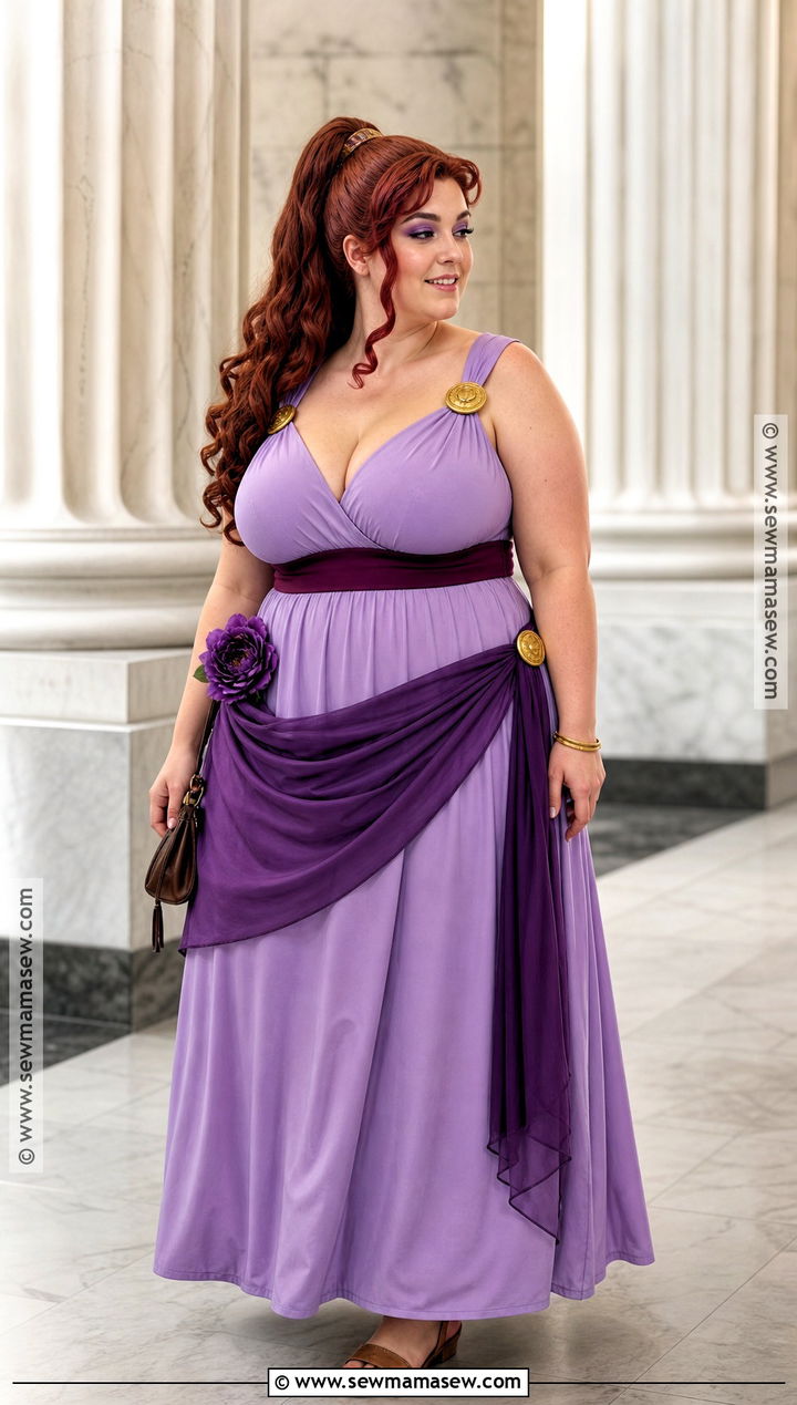 Plus Size Megara Cosplay With Empire Waist Gown - 35 megara cosplay ideas