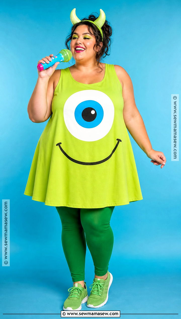 Plus Size Mike Wazowski Costume - 30 monsters inc costume ideas