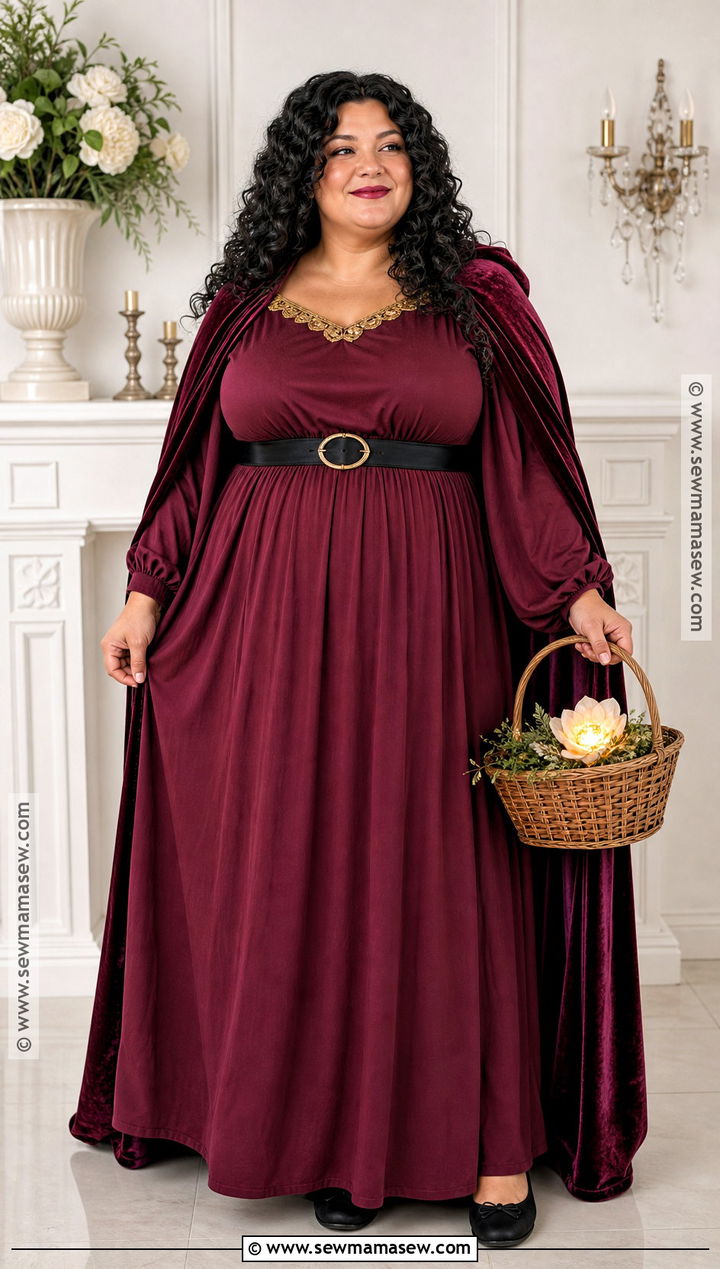 Plus Size Mother Gothel Costume With Empire Waist Gown - 40 mother gothel costume ideas