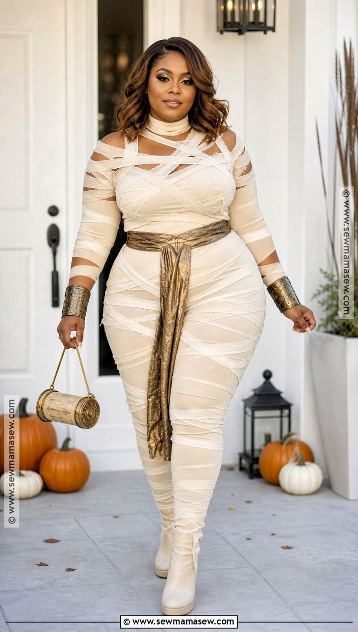 Plus Size Mummy Costume - 40 mummy halloween costume ideas