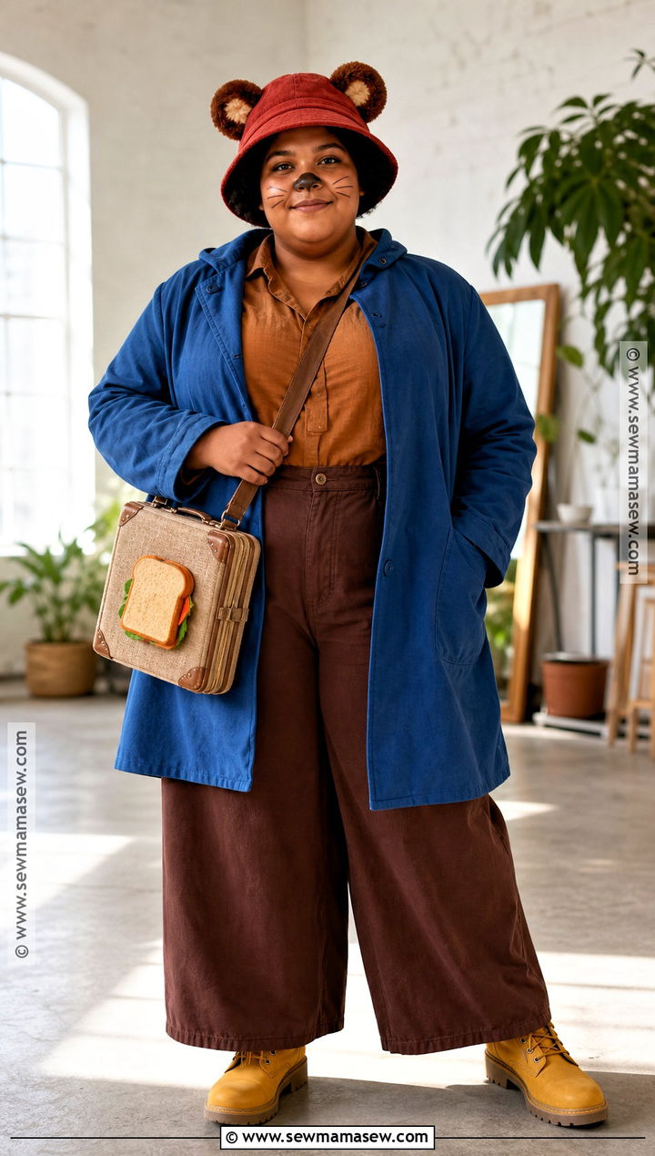 Plus Size Paddington Costume With Swing Coat - 35 paddington halloween costume ideas