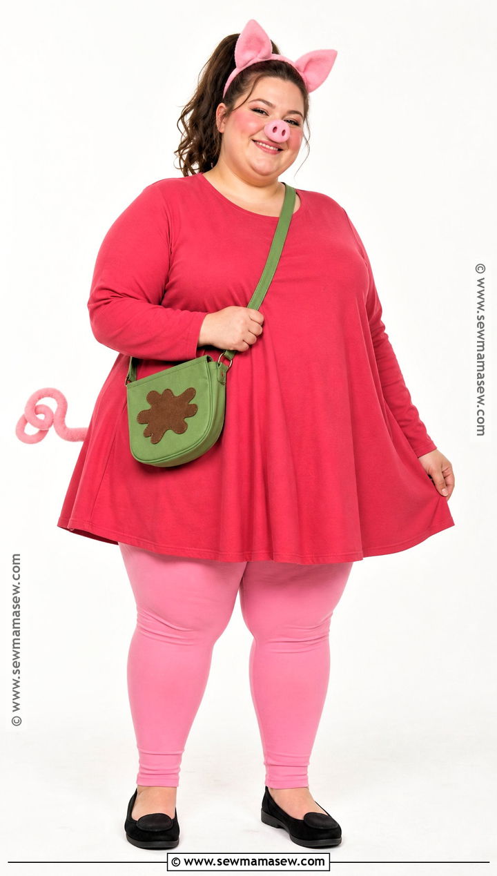 Plus Size Peppa Pig Costume With Red Tunic - 30 peppa pig costume ideas
