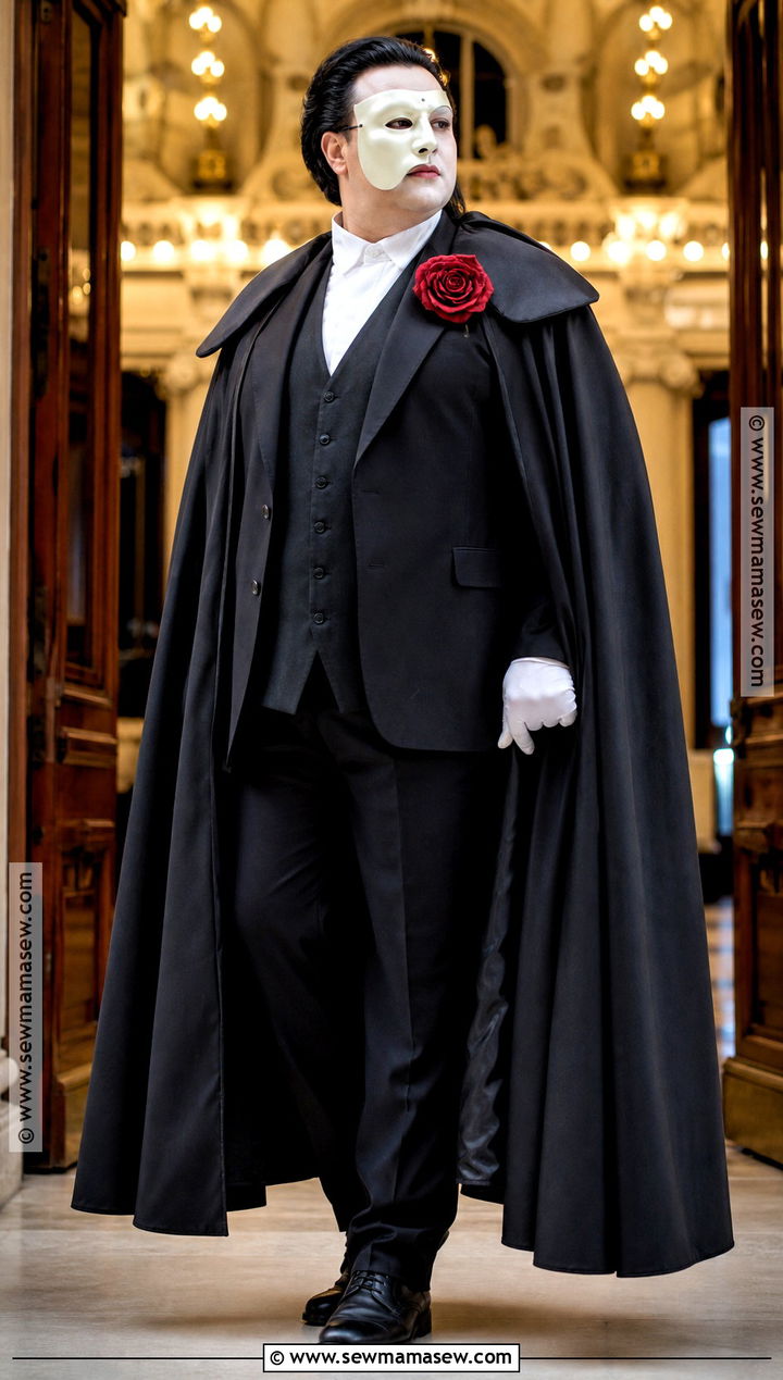 Plus Size Phantom Costume - 40 phantom of the opera costumes