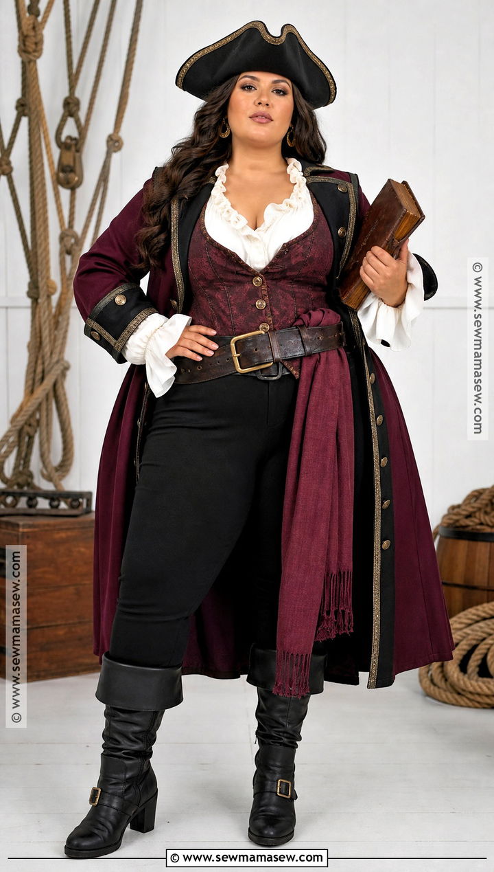 Plus Size Pirate Captain Costume - 50 pirate costume ideas for women