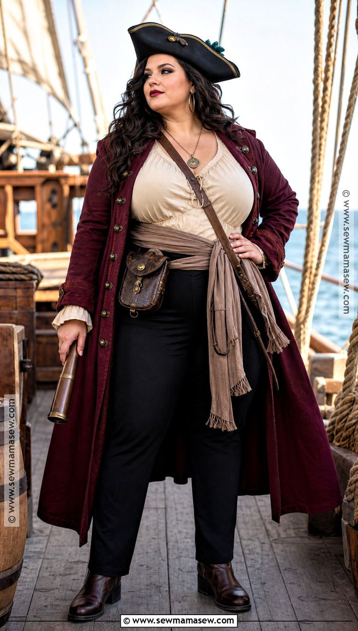 Plus Size Pirate Captain Costume - 35 pirate costumes