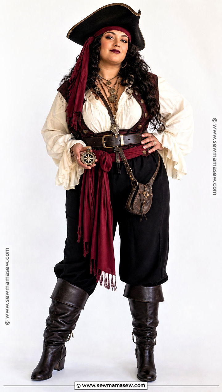 Plus Size Pirate Queen Costume - 30 cute pirate costume ideas for women