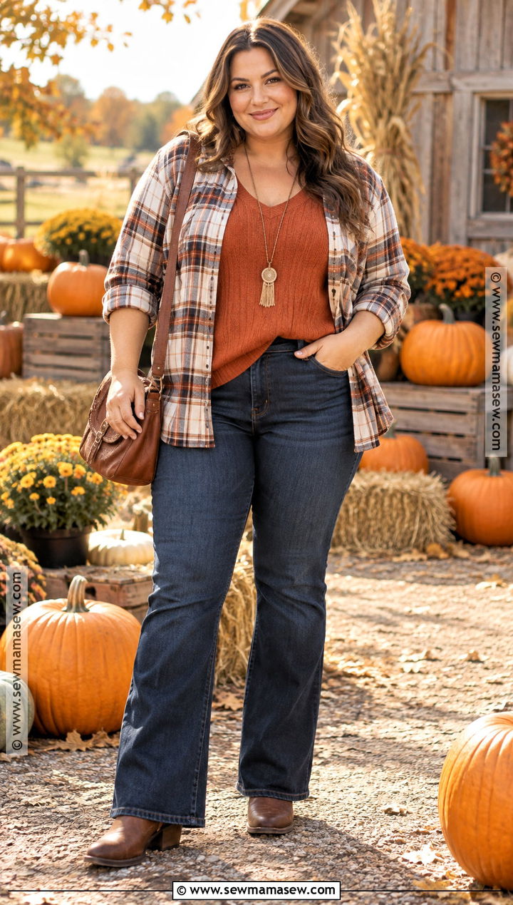 Plus Size Pumpkin Patch Outfit With Cowgirl Boots - 20 Pumpkin Patch Outfit Cowgirl Boots