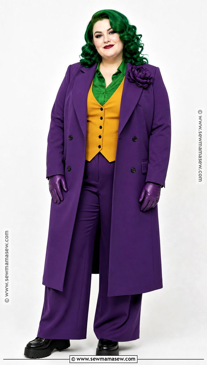 Plus Size Purple Joker Costume - 30 Halloween Costumes Joker for Women